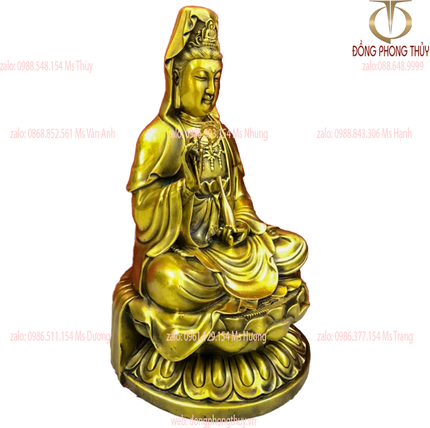 Tượng phật bà quan âm cao 28,5 ngang 16,5 nặng 2,2kg