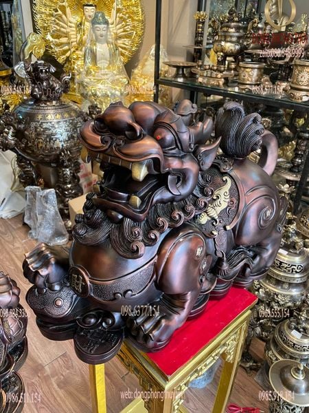 Tỳ hưu phong thủy Cao 47 ngang 60 sâu 23 nặng 50kg