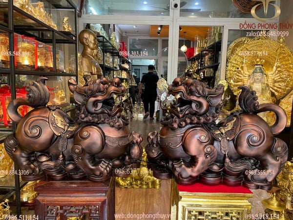 Tỳ hưu phong thủy Cao 47 ngang 60 sâu 23 nặng 50kg