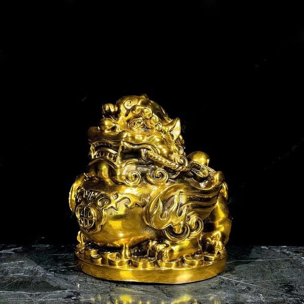 Tỳ hưu bằng đồng cao 16x15x15 nặng 2,4kg