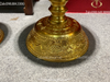 Chân nến thờ - đôi chân nến bằng đồng - giá chân nến đồng - chân nến bàn thờ 40cm dát vàng 24k
