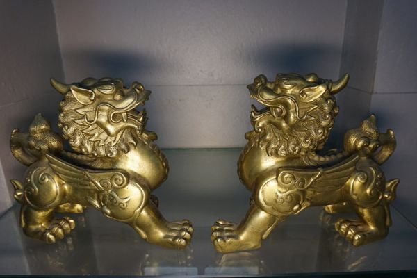 Tỳ hưu phong thủy bằng đồng 25,5cm