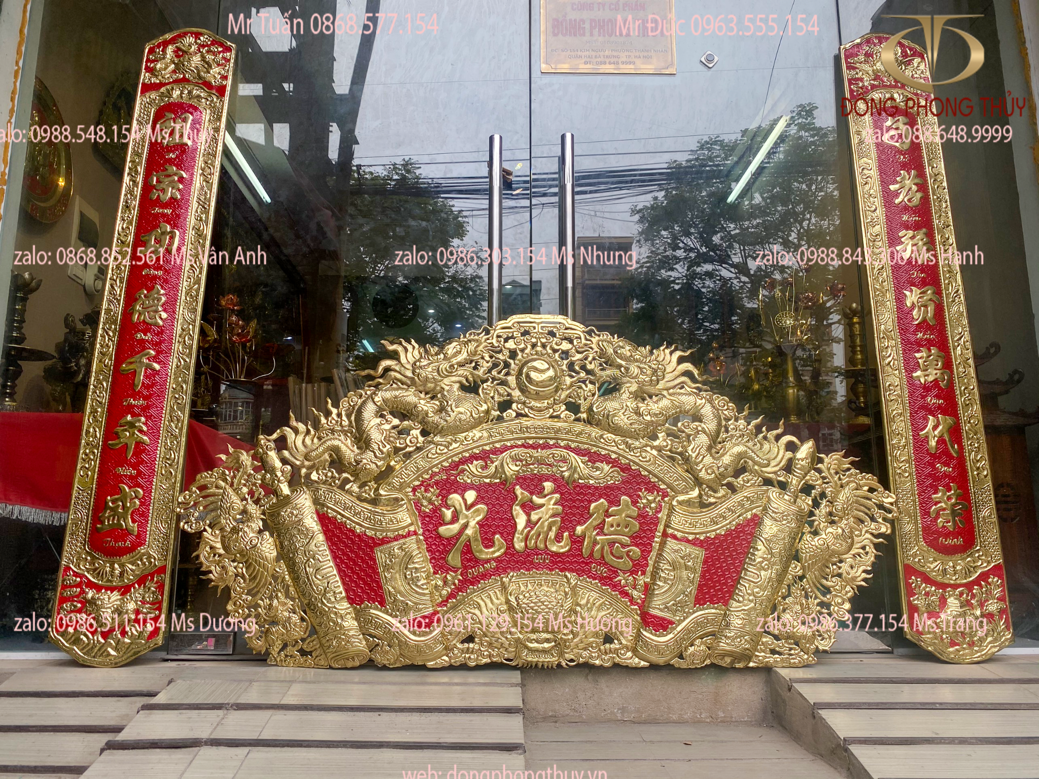 Bộ cuốn thư câu đối 1m76 nặng 13kg