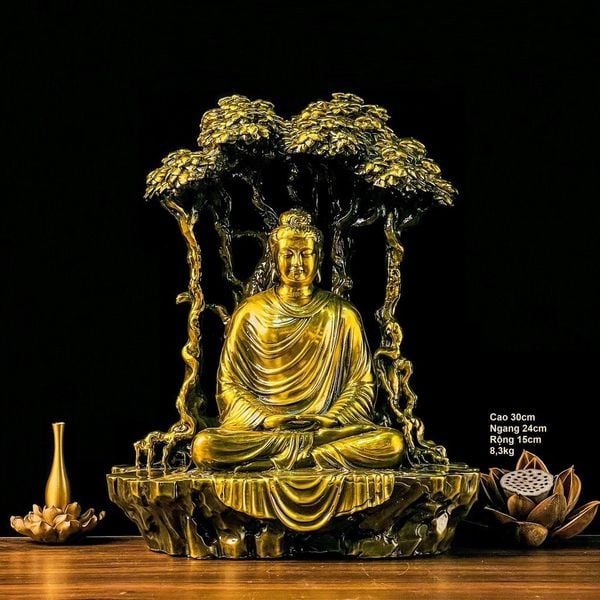 Tượng phật Thích ca bằng đồng 30cm-40cm