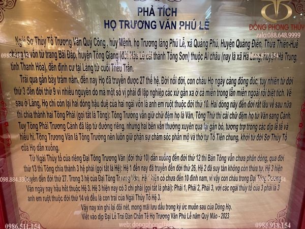 Gia phả bằng đồng nguyên tấm cao 68 ngang 81cm