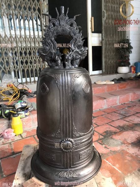 Chuông đồng - Quả chuông cao 1m miệng 48 nặng 91kg