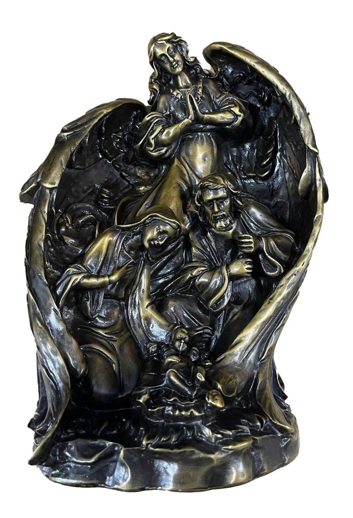 Tượng chúa giáng sinh 30 bằng đồng hun