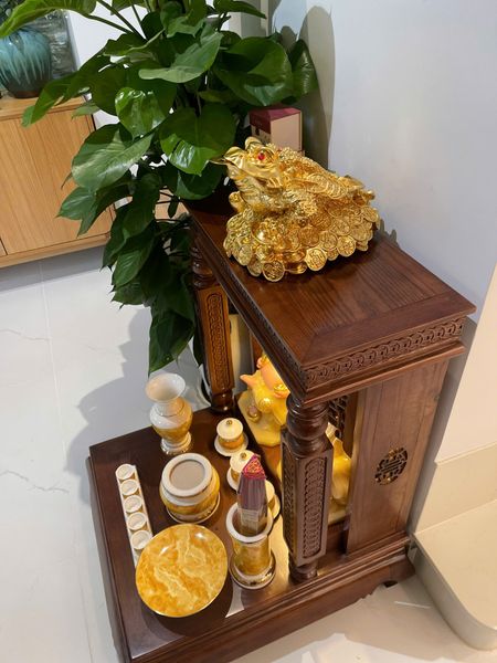 Thiềm thừ cóc 3 chân dát vàng 24k