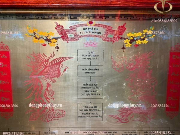 Gia phả bằng đồng ăn mòn