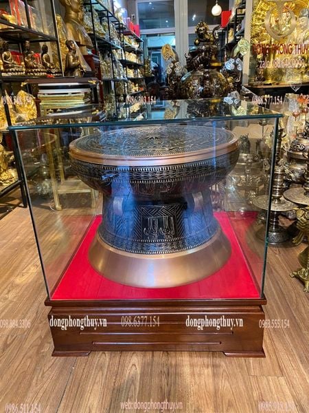 Trống đồng Đông Sơn đường kính 60cm nặng 50kg