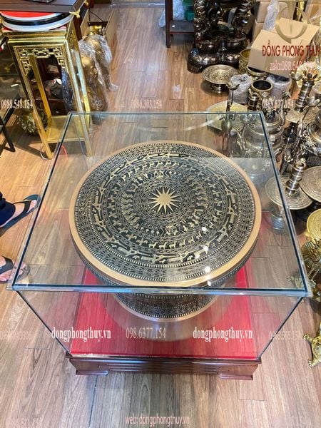 Trống đồng Đông Sơn đường kính 60cm nặng 50kg
