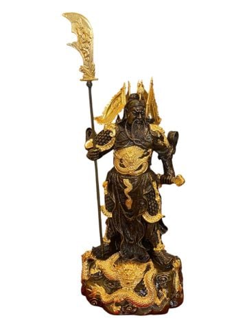 Tượng Quan Công bằng đồng dát vàng 24k