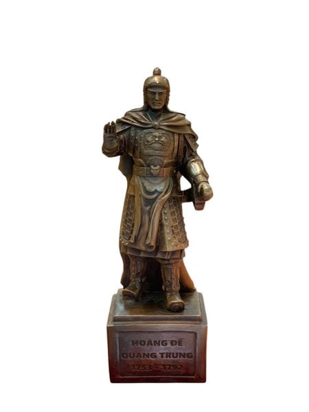 Quang Trung - Nguyễn Huệ bằng đồng cao 30cm ngang 9,5cm sâu 12cm nặng 2,5kg