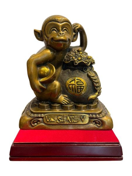 Tượng khỉ bằng đồng vạn sự như ý