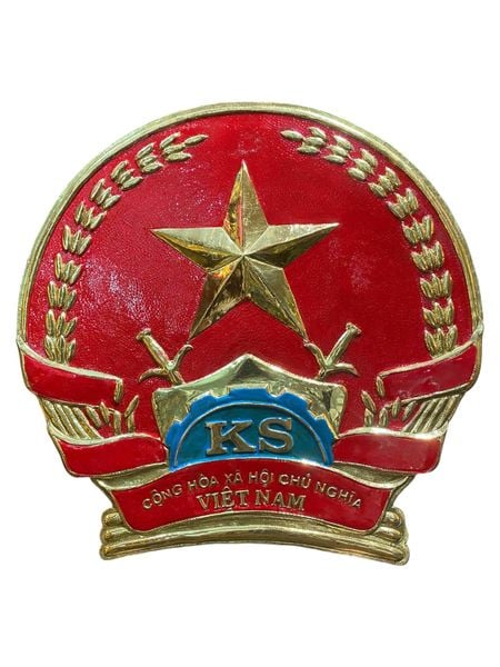 Quốc huy Viện Kiểm Sát đường kính 40cm