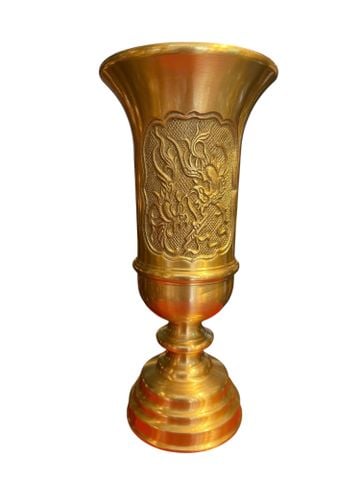 Ống hương bằng đồng cát tút 29cm nặng 1,5kg