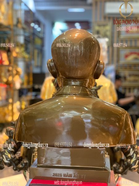 Tượng truyền thần bằng đồng đỏ cao 48cm