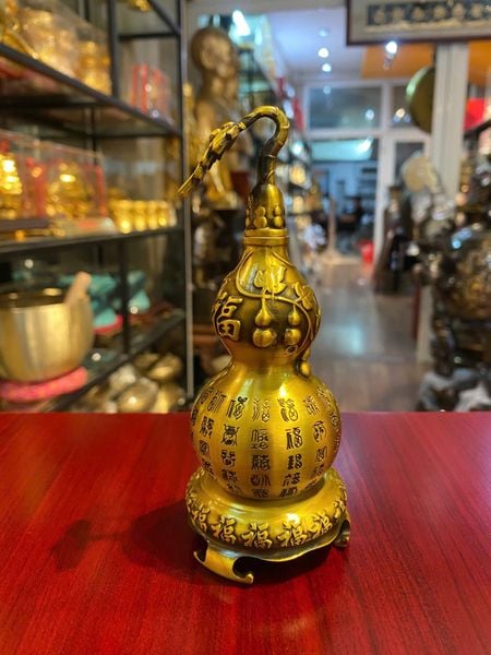 Hồ lô phong thủy Cao 14 ngang 5.5cm sâu 6cm nặng 300g