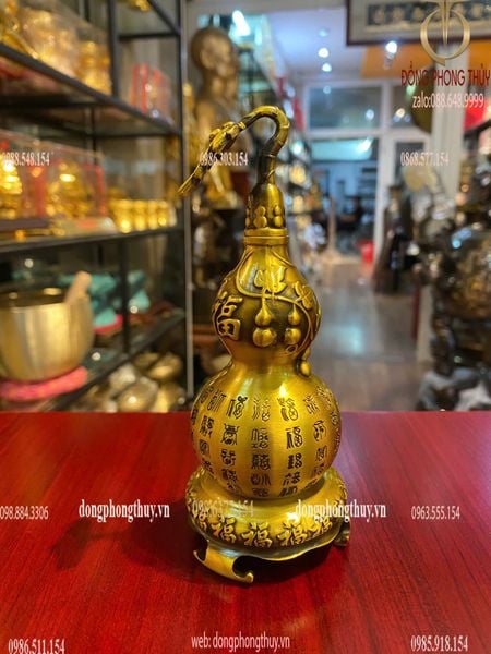 Hồ lô phong thủy Cao 14 ngang 5.5cm sâu 6cm nặng 300g