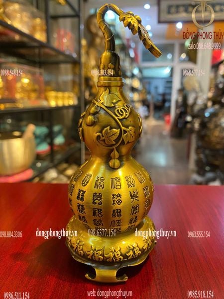 Hồ lô phong thủy Cao 14 ngang 5.5cm sâu 6cm nặng 300g