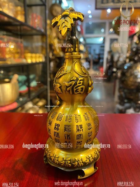 Hồ lô phong thủy Cao 14 ngang 5.5cm sâu 6cm nặng 300g