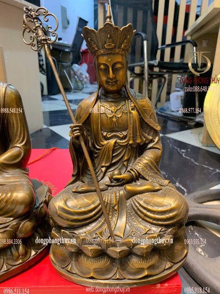 Tượng ta bà tam thánh bằng đồng cao 30cm nặng 10.8kg