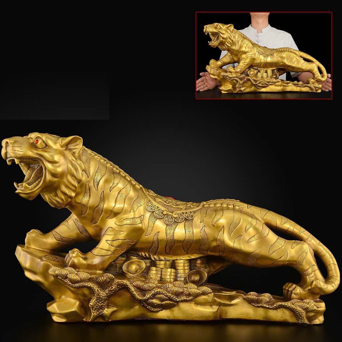 Tượng hổ cao 30 dài 65cm nặng 16kg bằng đồng