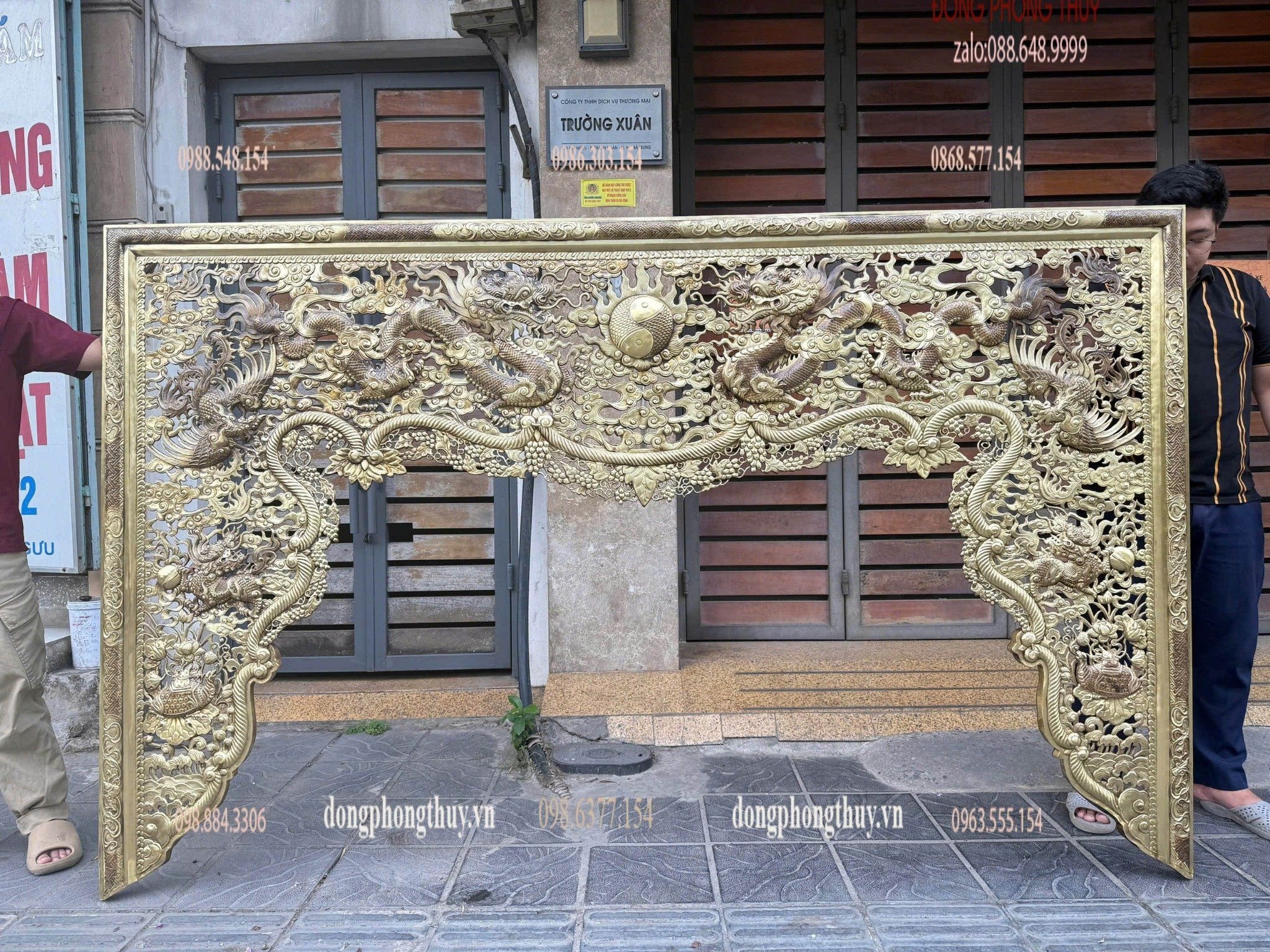 Cửa Võng Ngang 2m51 cao 1m55 dày 1ly bằng đồng
