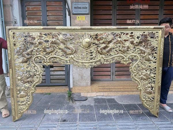 Cửa Võng Ngang 2m51 cao 1m55 dày 1ly bằng đồng