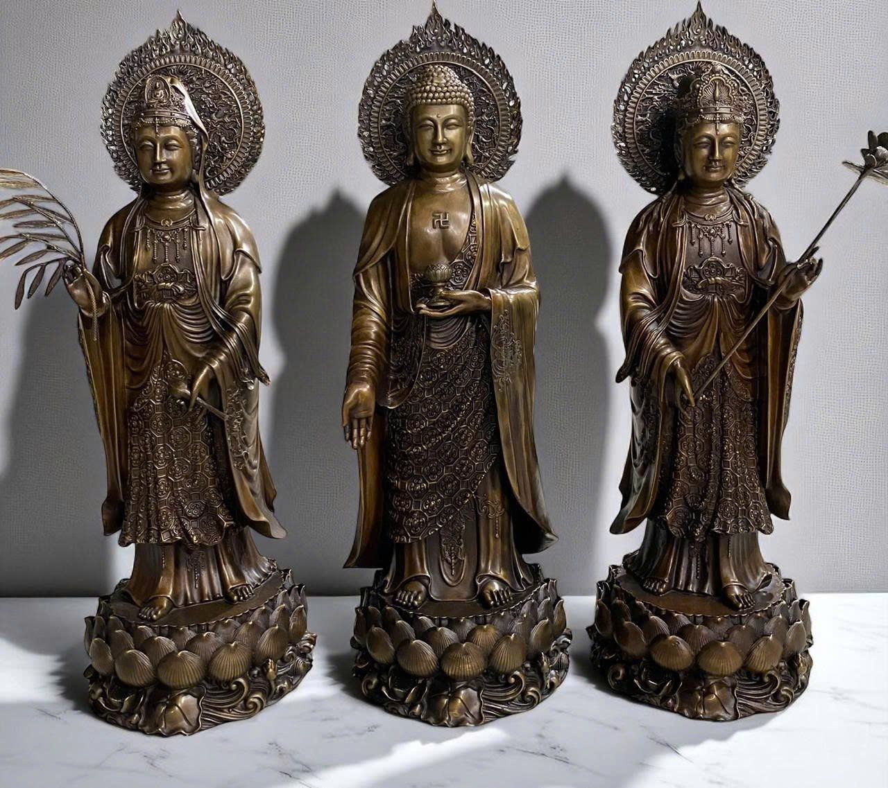 Tượng tây phương tam thánh đứng