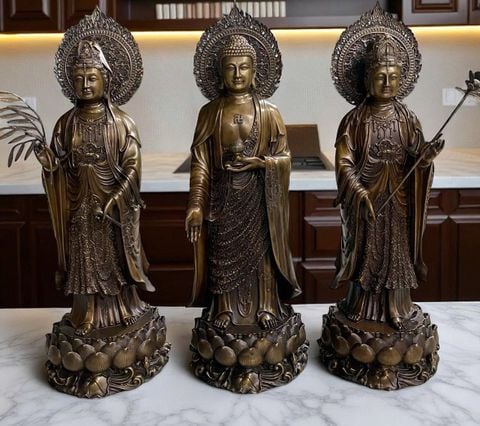 Tượng tây phương tam thánh đứng