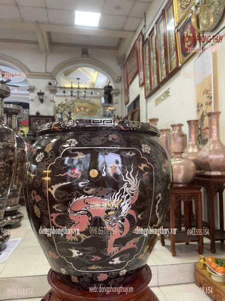 Thống bằng đồng khảm ngũ sắc