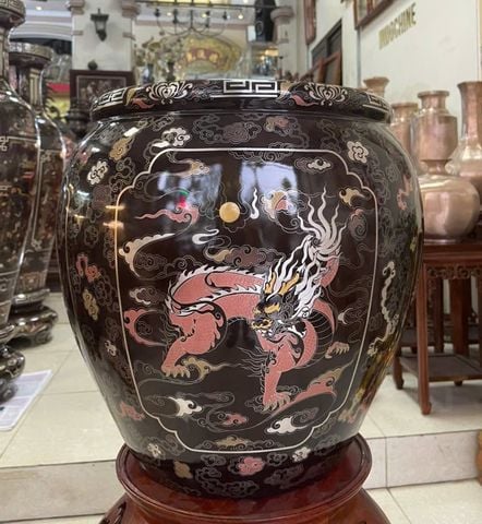 Thống bằng đồng khảm ngũ sắc