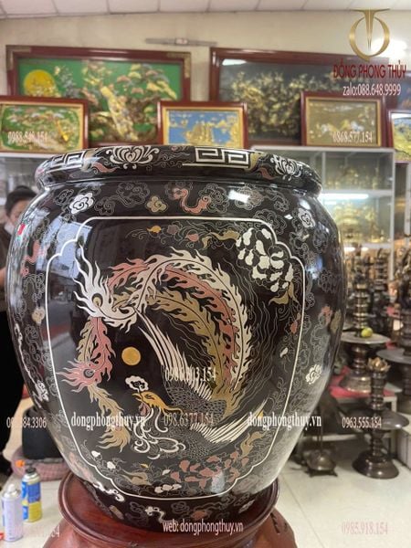 Thống bằng đồng khảm ngũ sắc