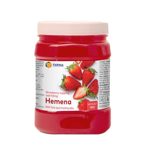 Hemena - mứt hoa quả hương dâu 1kg