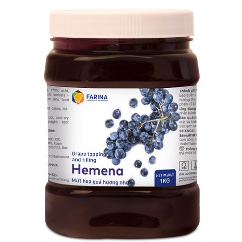 Hemena - mứt hoa quả hương nho 1kg