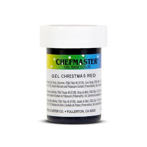 7374 Màu Gel màu đỏ Christmas red 1oz, hiệu Chefmaster