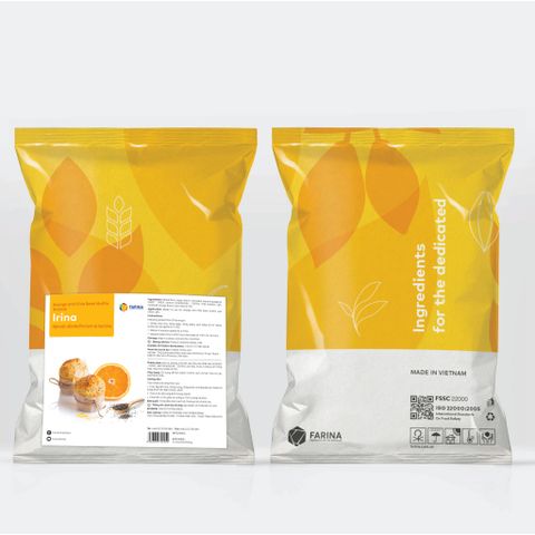 Irina - Bột trộn sẵn Muffin cam hạt Chia 1kg