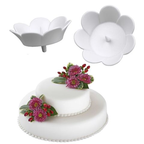 Bộ dụng cụ trang trí bánh hoa lên bánh bằng nhựa