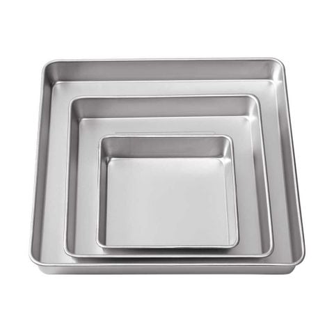 3 PC SQUARE PAN SET (Khay hình vuông 3 chiếc)