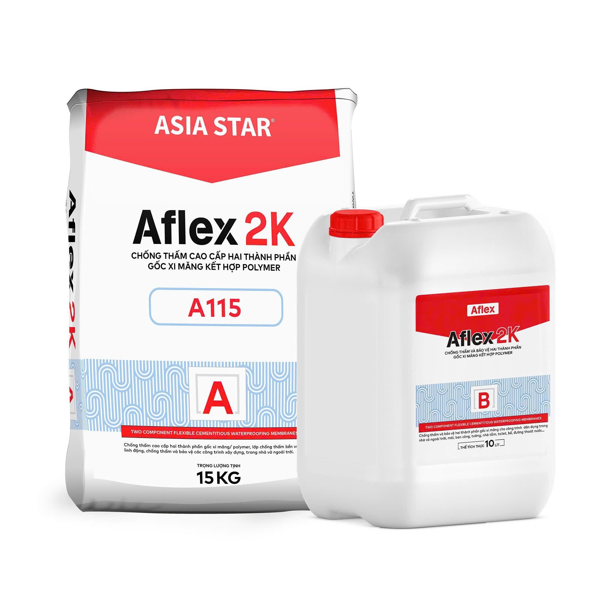 AFLEX 2K A115 - Chống thấm 2 thành phần gốc xi măng - polyme