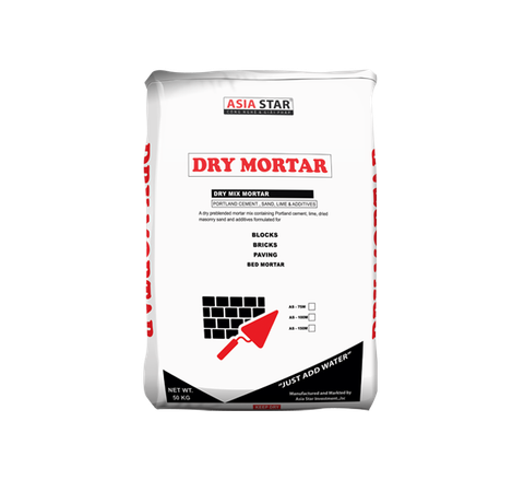  Vữa khô trộn sẵn - DRY MORTAR AS-100M (Vữa xây trát mác 100) 