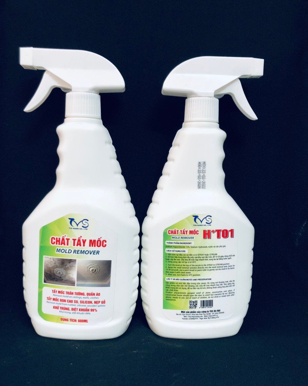 Chất tẩy mốc tường HT01 - bình xịt 600ml