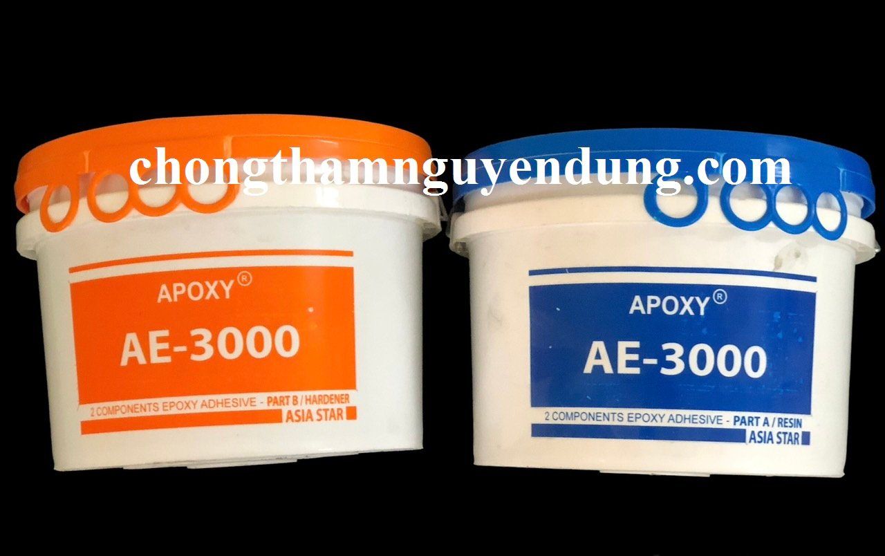 Keo Epoxy AE3000 màu ghi - bộ 20kg