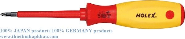 Tua vít Pozidriv được cách điện hoàn toàn (Pozidriv screwdriver fully insulated). Code: 3.04.400.0312 | www.thietbinhapkhau.com | Công ty PQ 