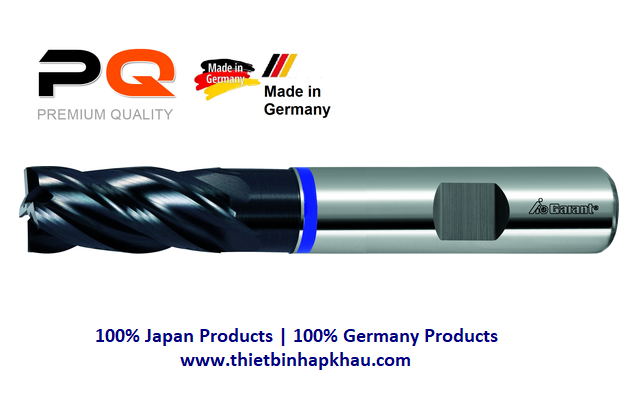 Dao phay ngón Carbide HPC cho thép và Inox, 2 kênh dẫn nguội trong. Code: 3.40.400.1092 | www.thietbinhapkhau.com | Công ty PQ 