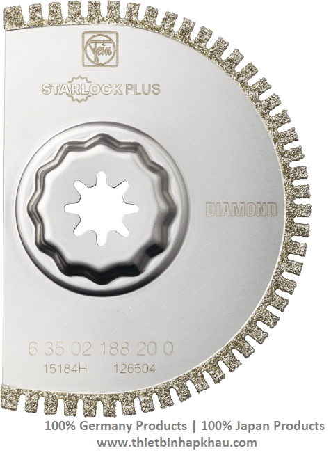 Lưỡi kim cương cắt bê tông, dạng rung. Segmented saw blade, diamond 90 mm. Code: 3.40.400.1714 | www.thietbinhapkhau.com | Công ty PQ 