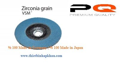  Nhám xếp | Flap Disc D 100 x 16 mm P 80 ZK713X hạt màu xanh | Made in Germany  |www.thietbinhapkhau.com| Công ty PQ 