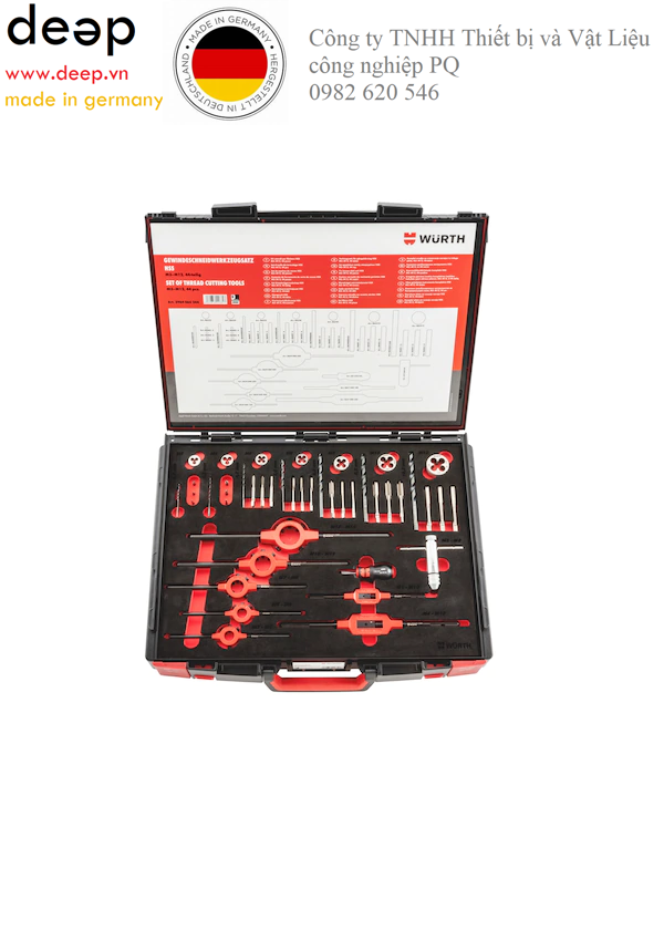 THREAD-CUTTING TOOL SET HSS 44-PIECES SYSKO piqi2 | Www.Thietbinhapkhau.Com | Công Ty PQ 