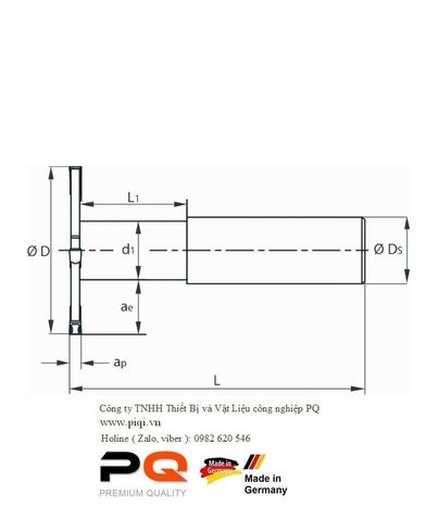  Dao phay tiện cắt gọt kim loại | Mã: PQ 218408 